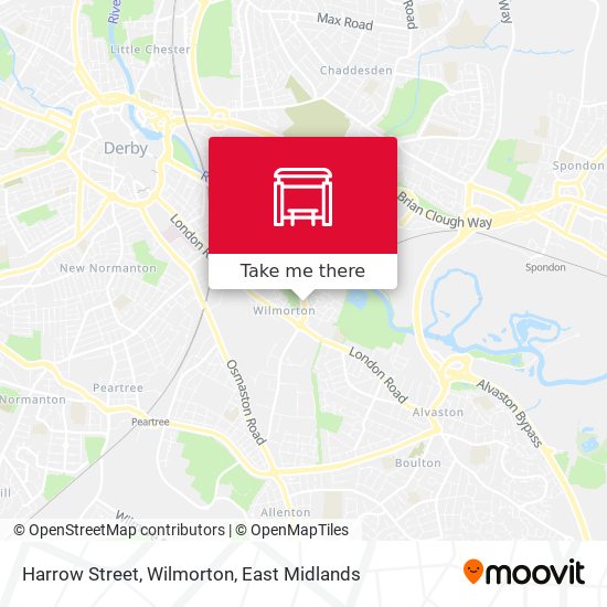 Harrow Street, Wilmorton map
