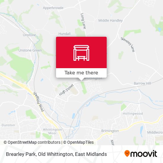 Brearley Park, Old Whittington map