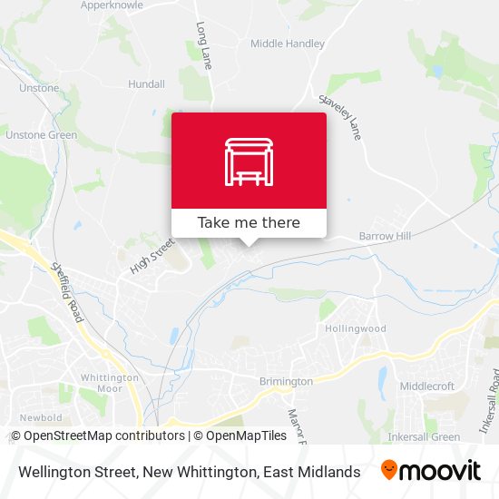Wellington Street, New Whittington map