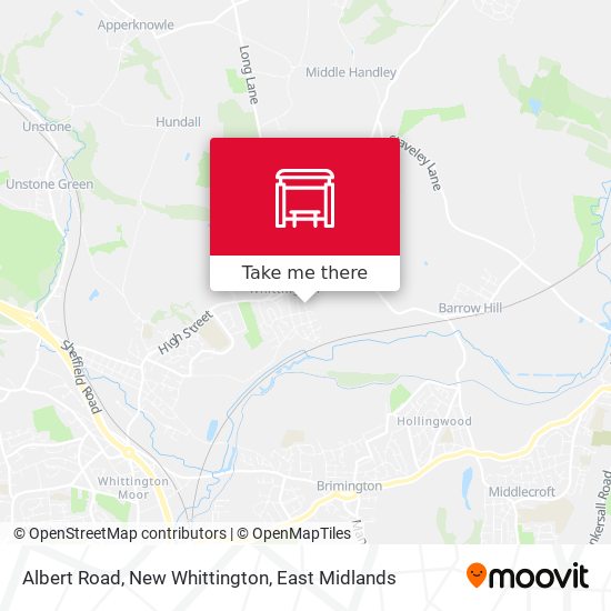 Albert Road, New Whittington map