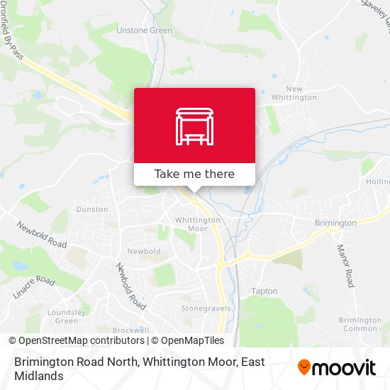 Brimington Road North, Whittington Moor map