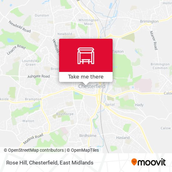 Rose Hill, Chesterfield map