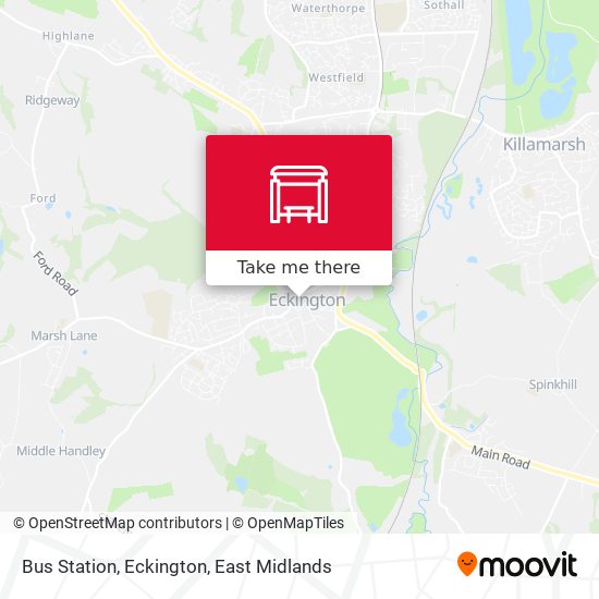 Bus Station, Eckington map