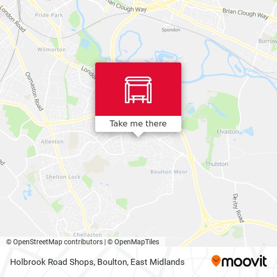 Holbrook Road Shops, Boulton map