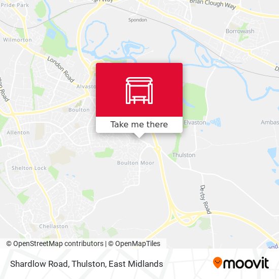 Shardlow Road, Thulston map