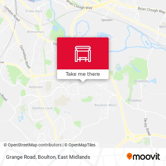 Grange Road, Boulton map