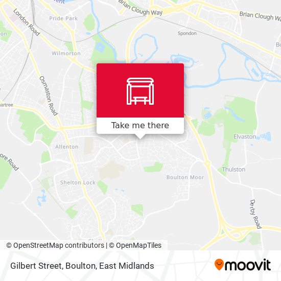 Gilbert Street, Boulton map