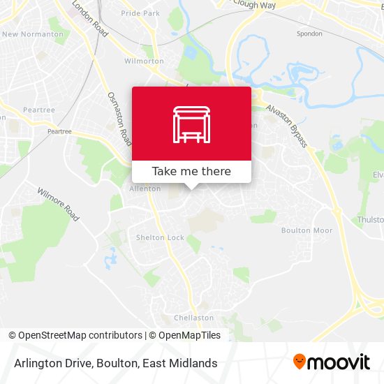 Arlington Drive, Boulton map