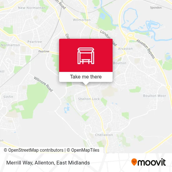 Merrill Way, Allenton map
