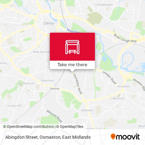 Abingdon Street, Osmaston map