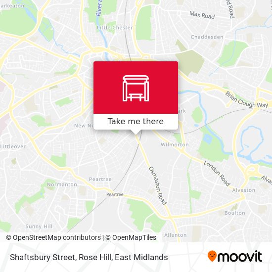 Shaftsbury Street, Rose Hill map