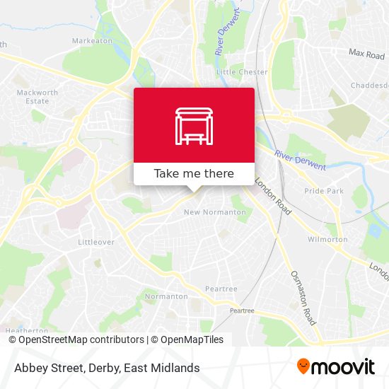 Abbey Street, Derby map