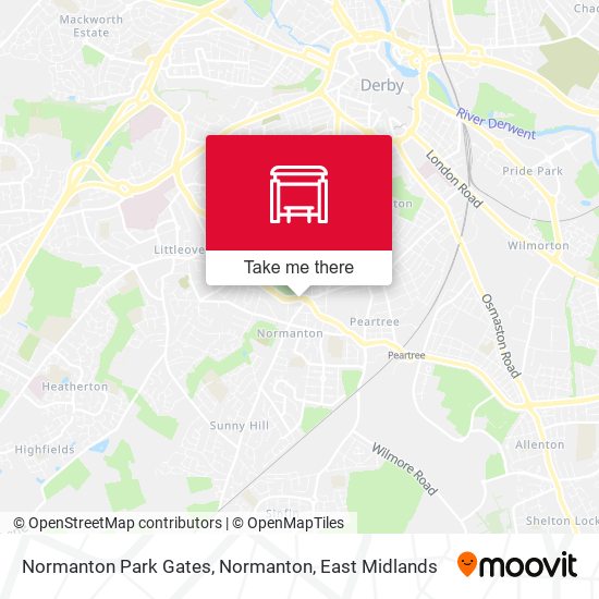 Normanton Park Gates, Normanton map