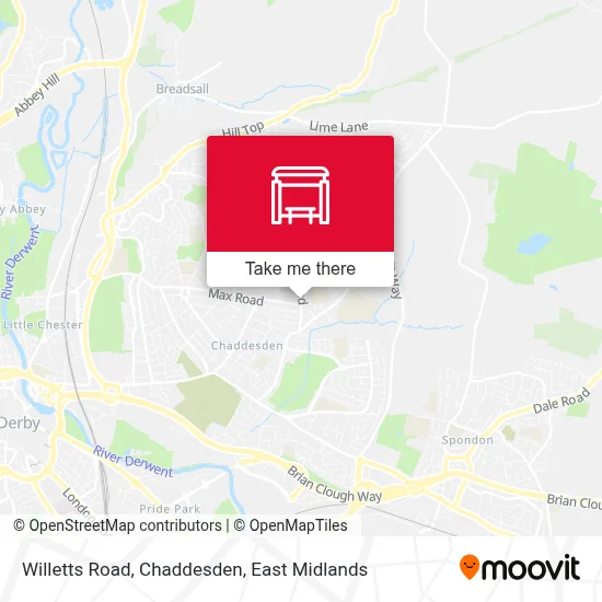 Willetts Road, Chaddesden map