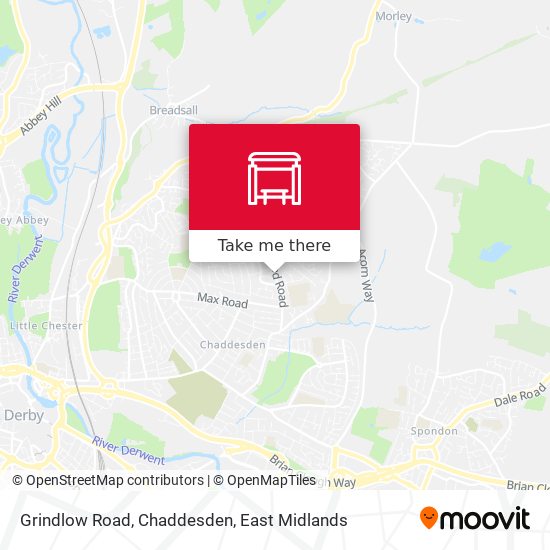 Grindlow Road, Chaddesden map