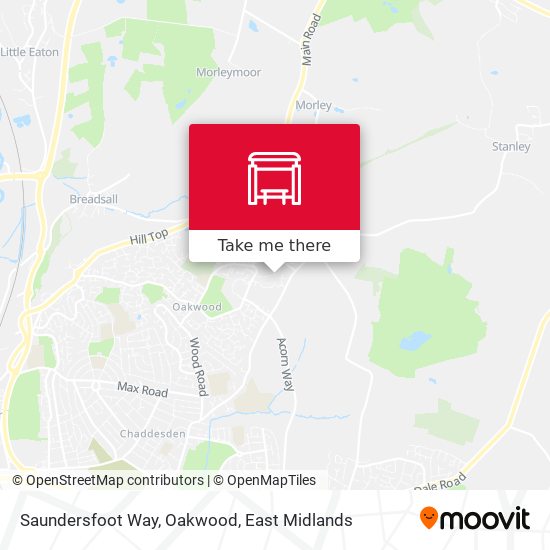 Saundersfoot Way, Oakwood map