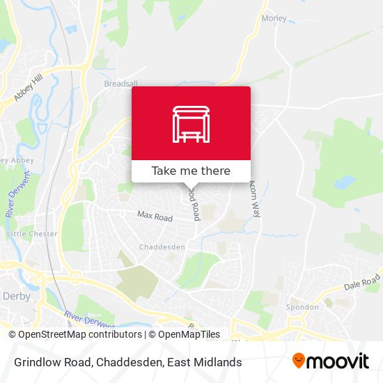 Grindlow Road, Chaddesden map