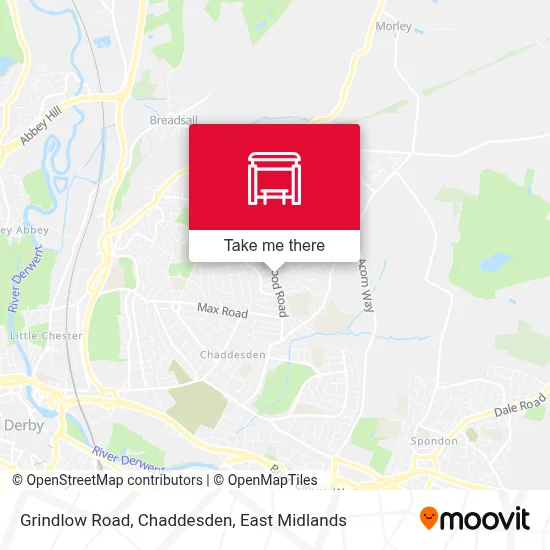 Grindlow Road, Chaddesden map