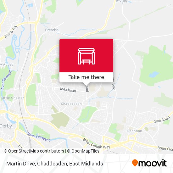 Martin Drive, Chaddesden map