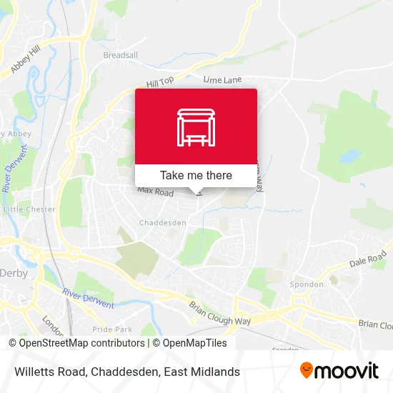 Willetts Road, Chaddesden map