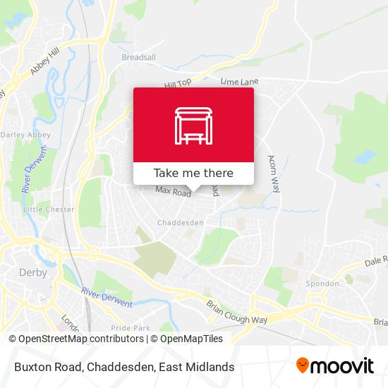 Buxton Road, Chaddesden map
