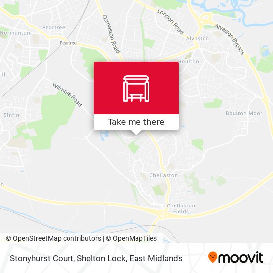 Stonyhurst Court, Shelton Lock map