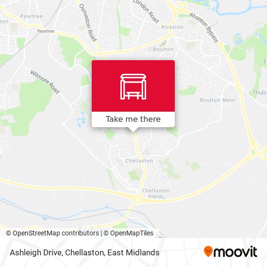Ashleigh Drive, Chellaston map