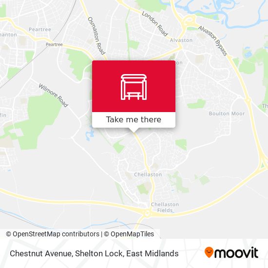 Chestnut Avenue, Shelton Lock map