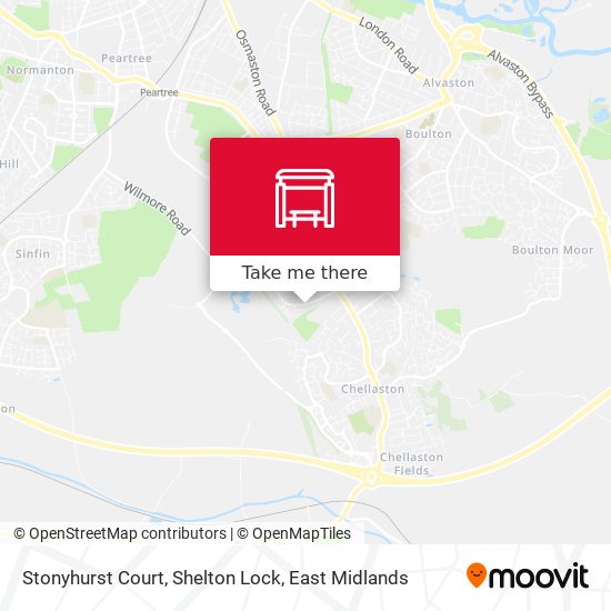 Stonyhurst Court, Shelton Lock map