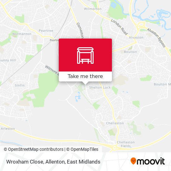 Wroxham Close, Allenton map