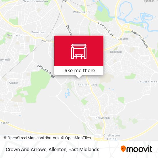 Crown And Arrows, Allenton map