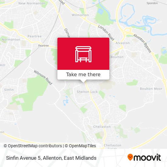 Sinfin Avenue 5, Allenton map