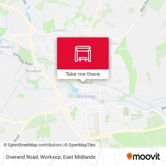 Overend Road, Worksop map