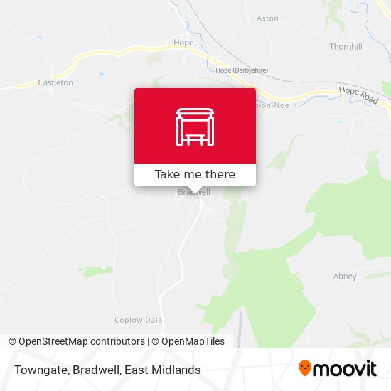Towngate, Bradwell map