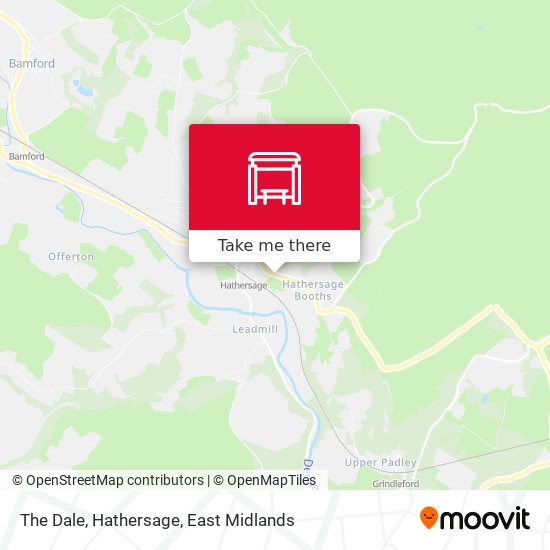 The Dale, Hathersage map