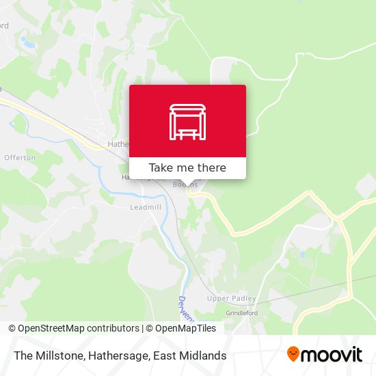 The Millstone, Hathersage map