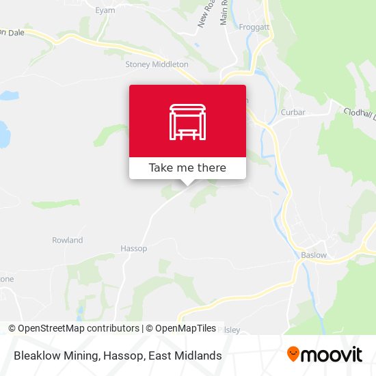 Bleaklow Mining, Hassop map