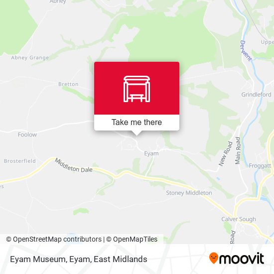 How to get to Eyam Museum, Eyam in East Midlands by Bus?