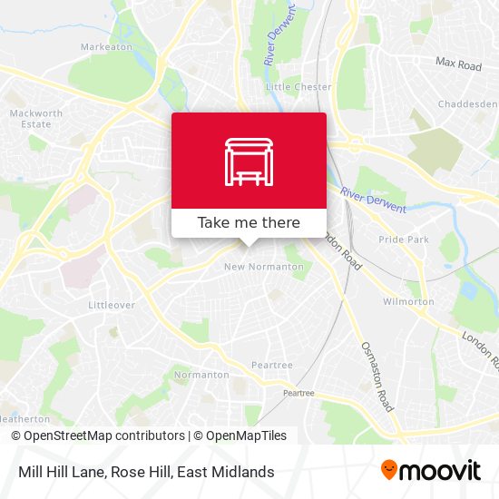 Mill Hill Lane, Rose Hill map