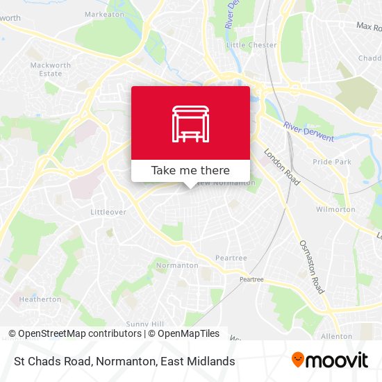 St Chads Road, Normanton map