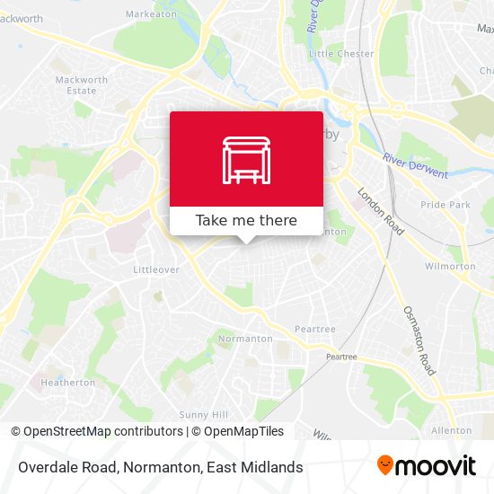 Overdale Road, Normanton map