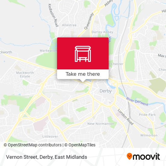 Vernon Street, Derby map