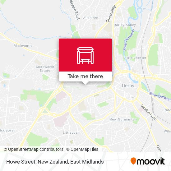 Howe Street, New Zealand map