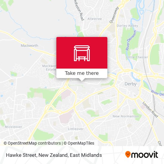 Hawke Street, New Zealand map