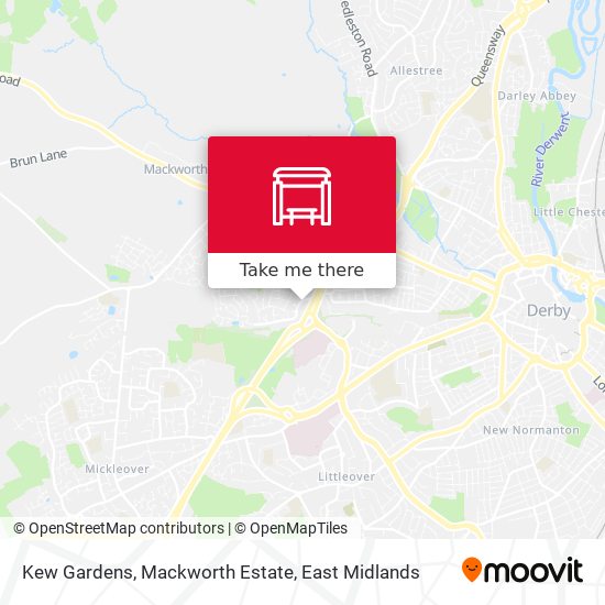 Kew Gardens, Mackworth Estate map