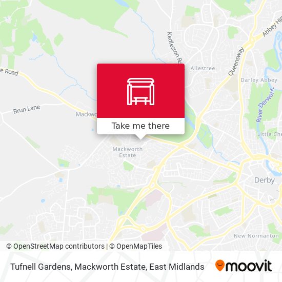 Tufnell Gardens, Mackworth Estate map