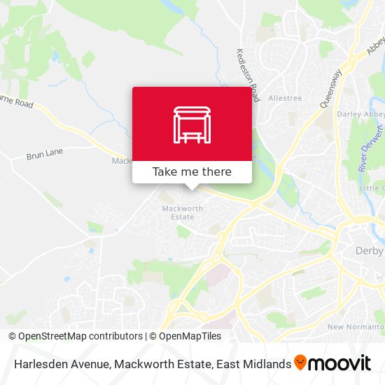 Harlesden Avenue, Mackworth Estate map