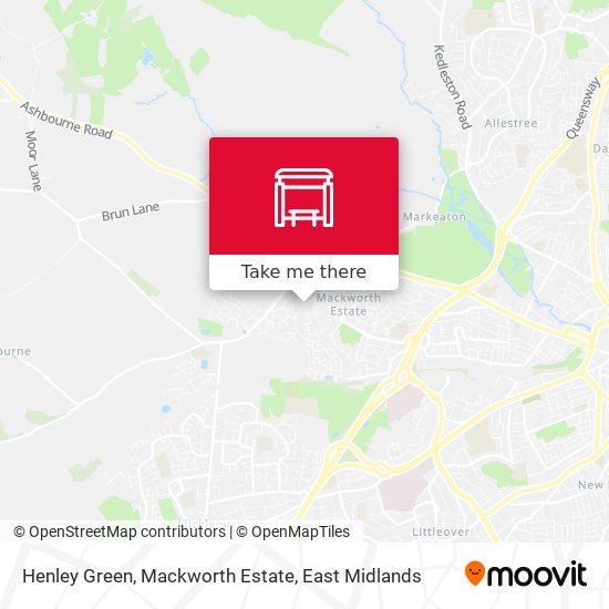 Henley Green, Mackworth Estate map