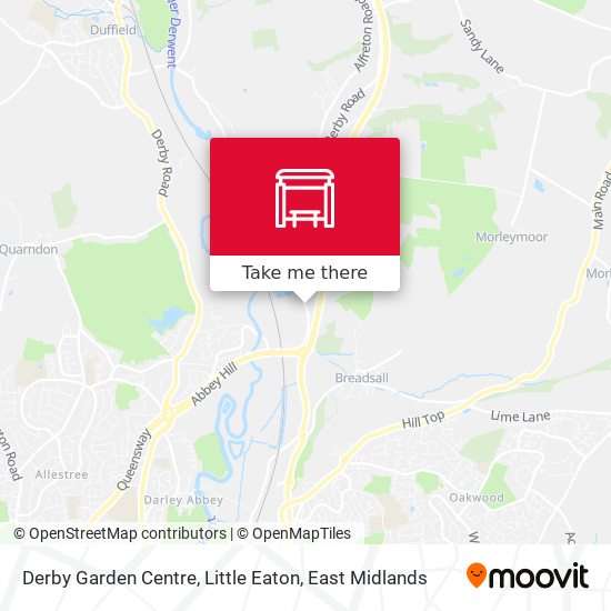 Derby Garden Centre, Little Eaton map