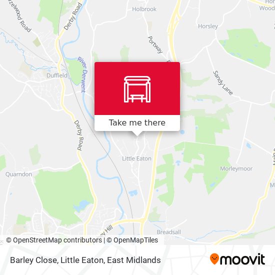 Barley Close, Little Eaton map